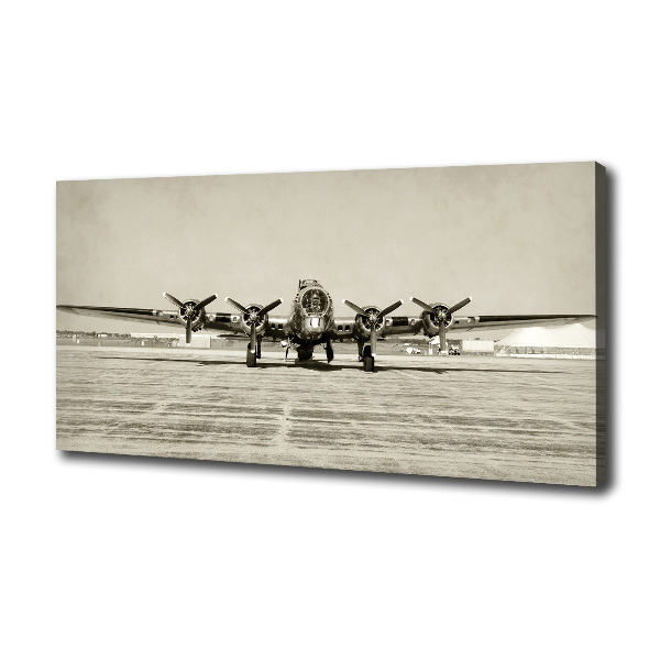 Canvas wall art Old bomber