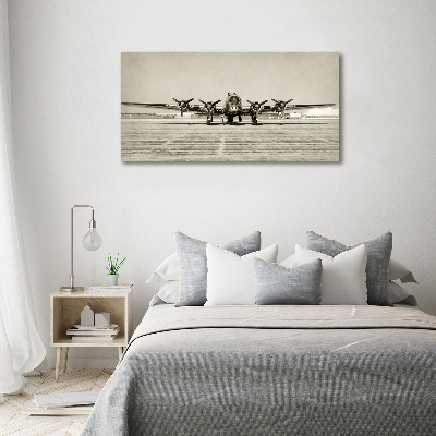 Canvas wall art Old bomber