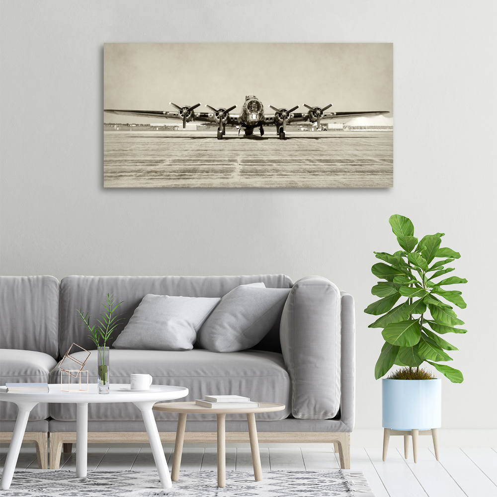 Canvas wall art Old bomber