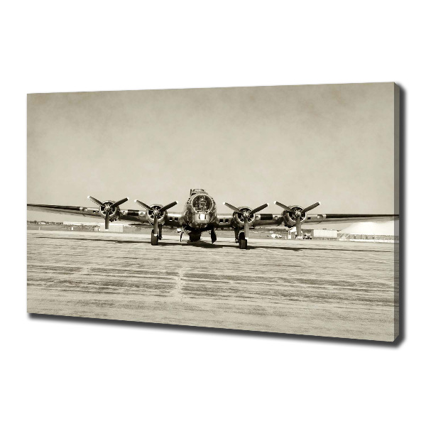 Canvas wall art Old bomber