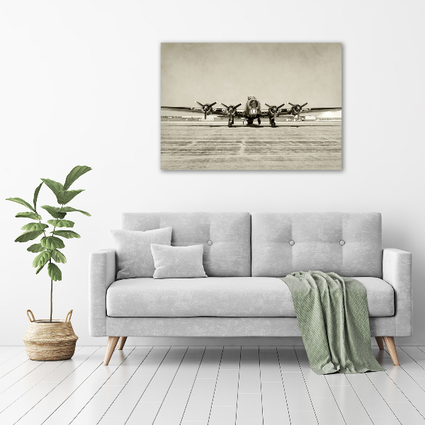 Canvas wall art Old bomber