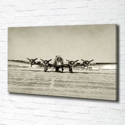 Canvas wall art Old bomber