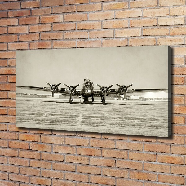 Canvas wall art Old bomber