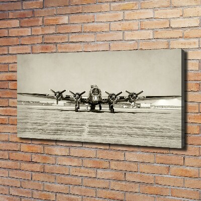 Canvas wall art Old bomber