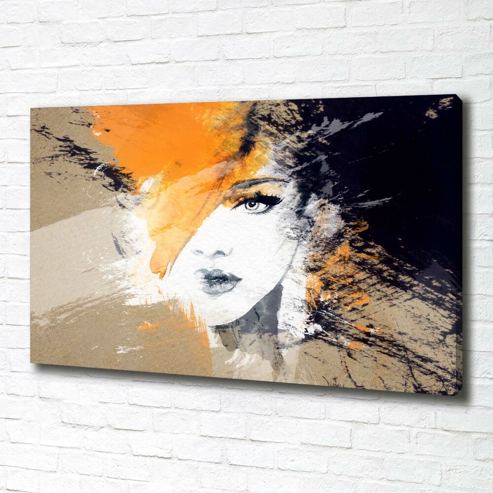 Canvas wall art Portrait of a woman