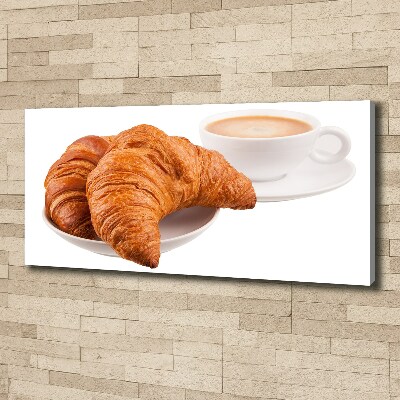 Canvas wall art Croissants and coffee