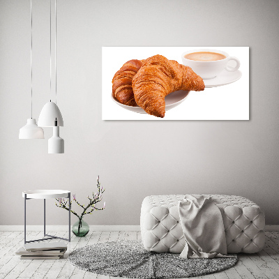 Canvas wall art Croissants and coffee