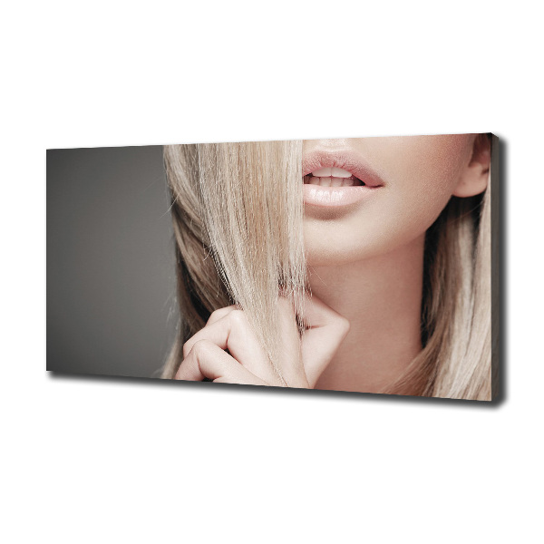 Canvas wall art Beautiful blonde