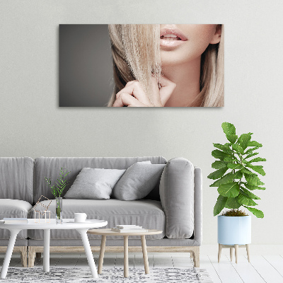 Canvas wall art Beautiful blonde