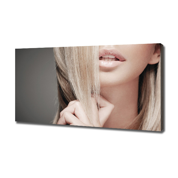 Canvas wall art Beautiful blonde