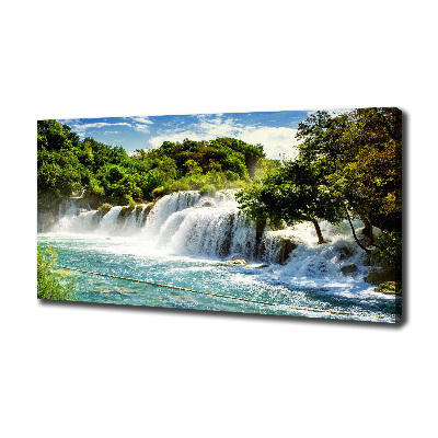 Canvas wall art KRKA waterfall