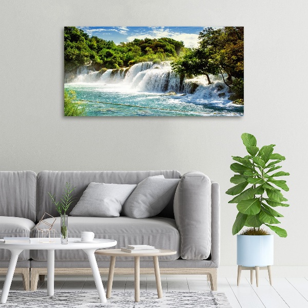 Canvas wall art KRKA waterfall