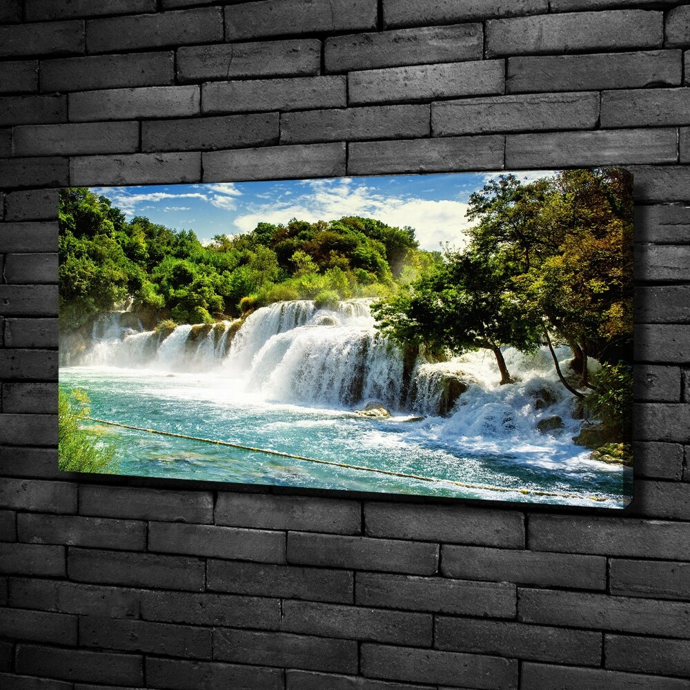 Canvas wall art KRKA waterfall