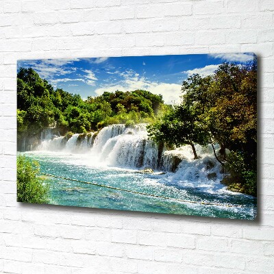 Canvas wall art KRKA waterfall