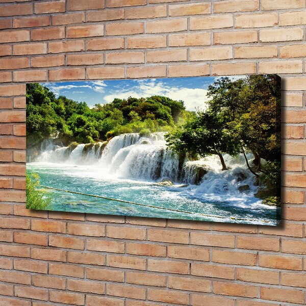 Canvas wall art KRKA waterfall