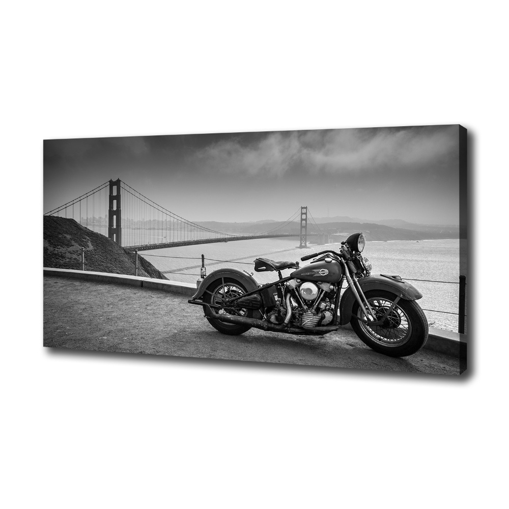 Canvas wall art Motorbike