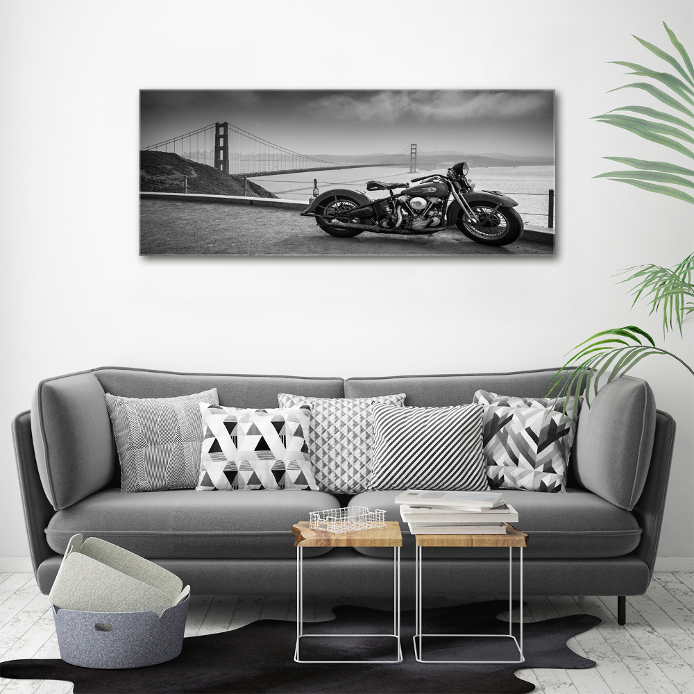 Canvas wall art Motorbike