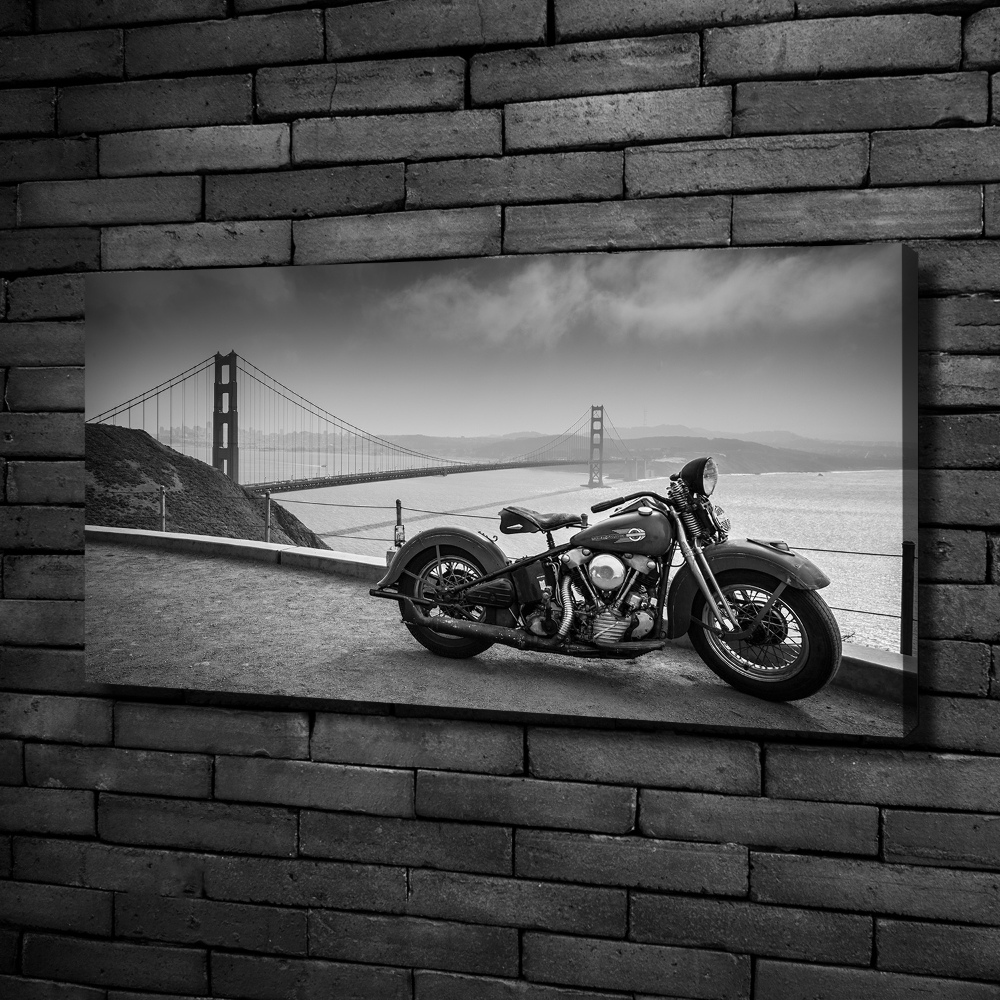 Canvas wall art Motorbike