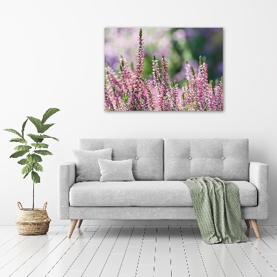 Canvas wall art Heather flowers