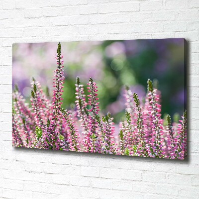 Canvas wall art Heather flowers