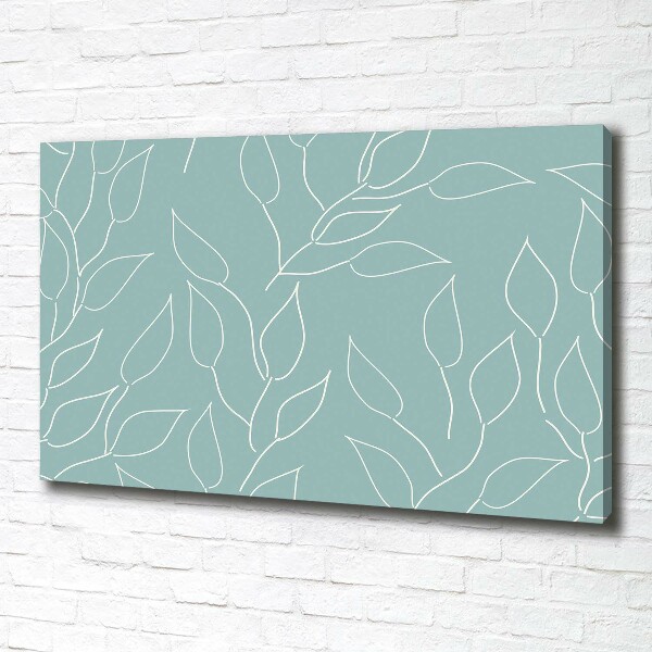 Canvas wall art Pattern leaves