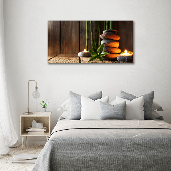 Canvas wall art Zen bamboo stones