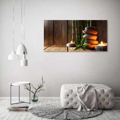 Canvas wall art Zen bamboo stones