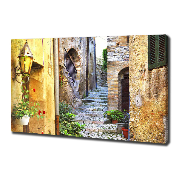 Canvas wall art Charming street