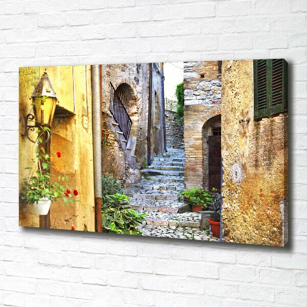 Canvas wall art Charming street