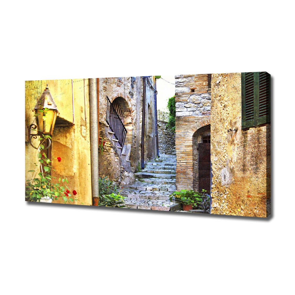 Canvas wall art Charming street