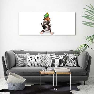 Canvas wall art Animal group