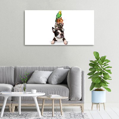 Canvas wall art Animal group