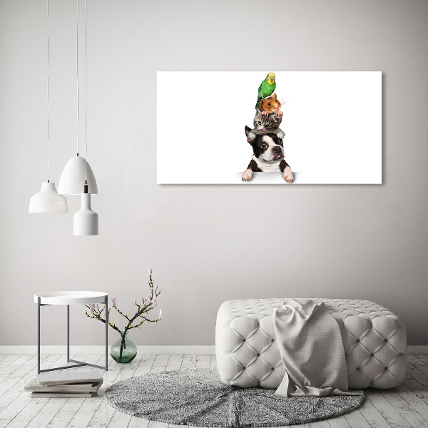 Canvas wall art Animal group