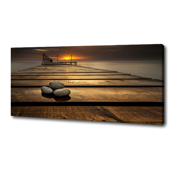 Canvas wall art Wooden pier