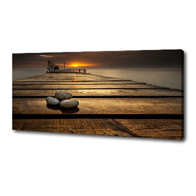 Canvas wall art Wooden pier