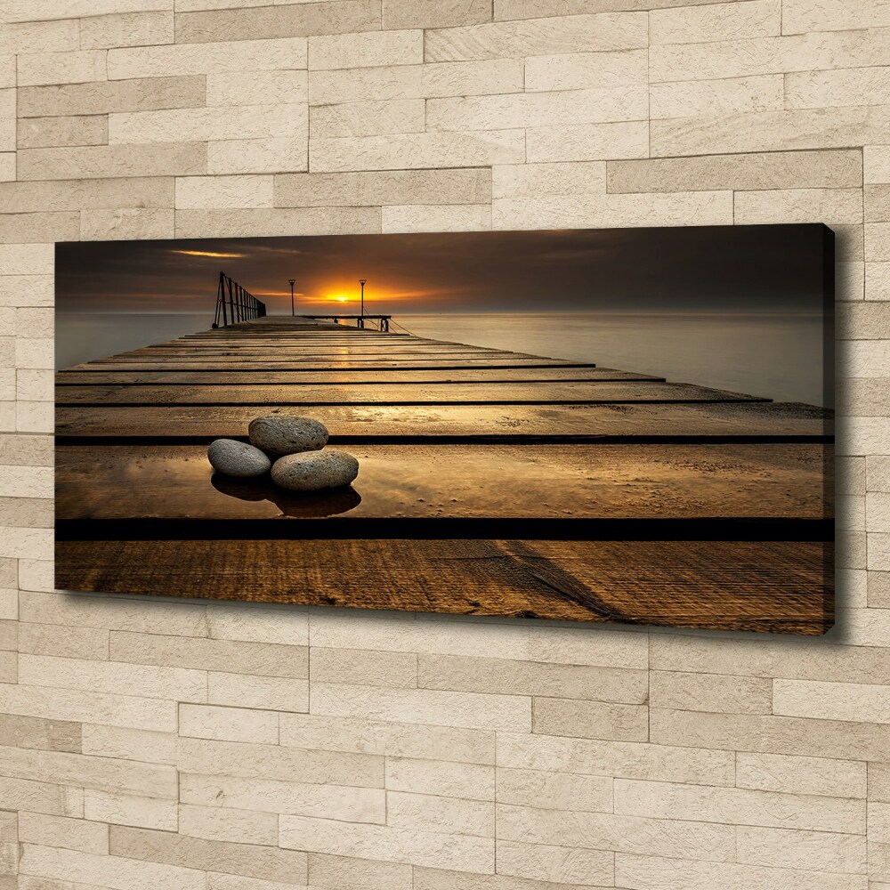 Canvas wall art Wooden pier