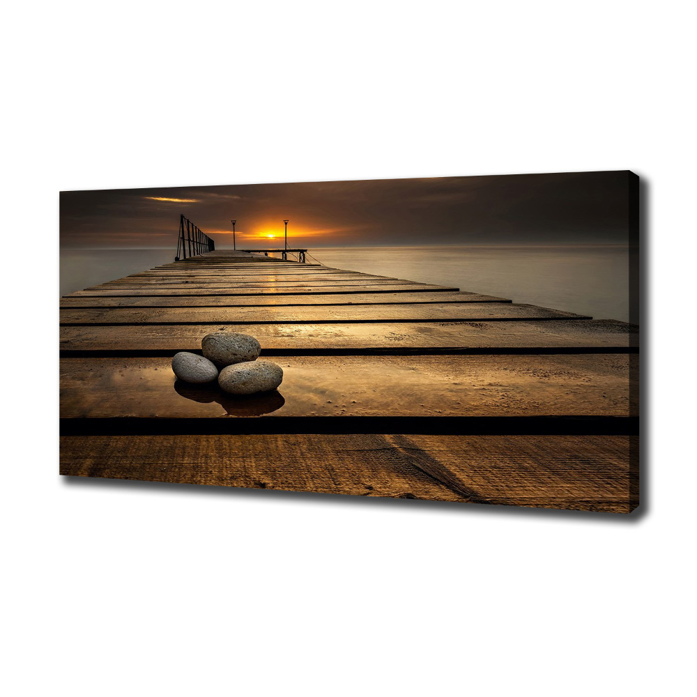 Canvas wall art Wooden pier