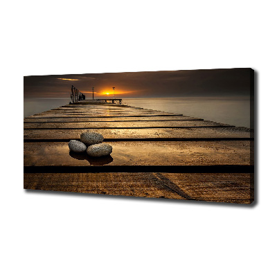 Canvas wall art Wooden pier