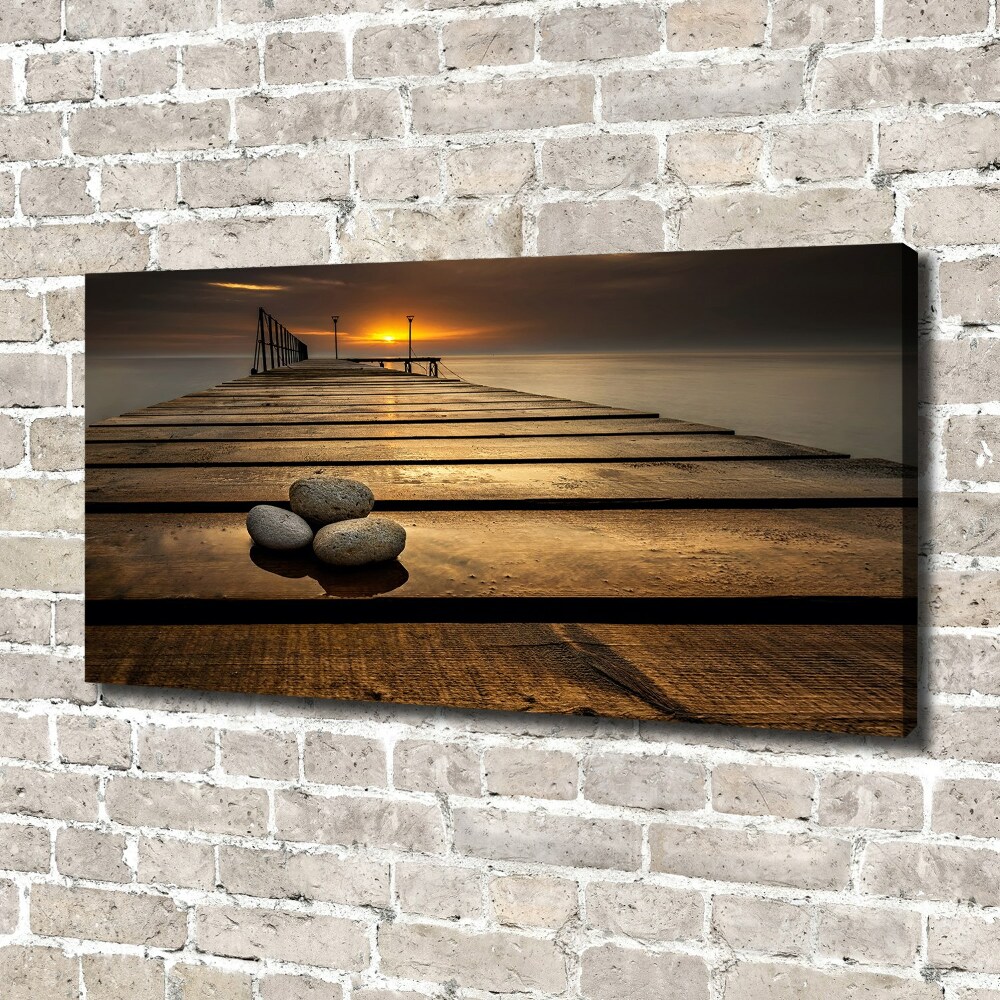 Canvas wall art Wooden pier