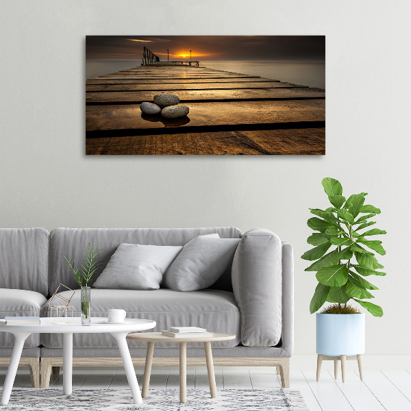 Canvas wall art Wooden pier