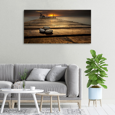 Canvas wall art Wooden pier