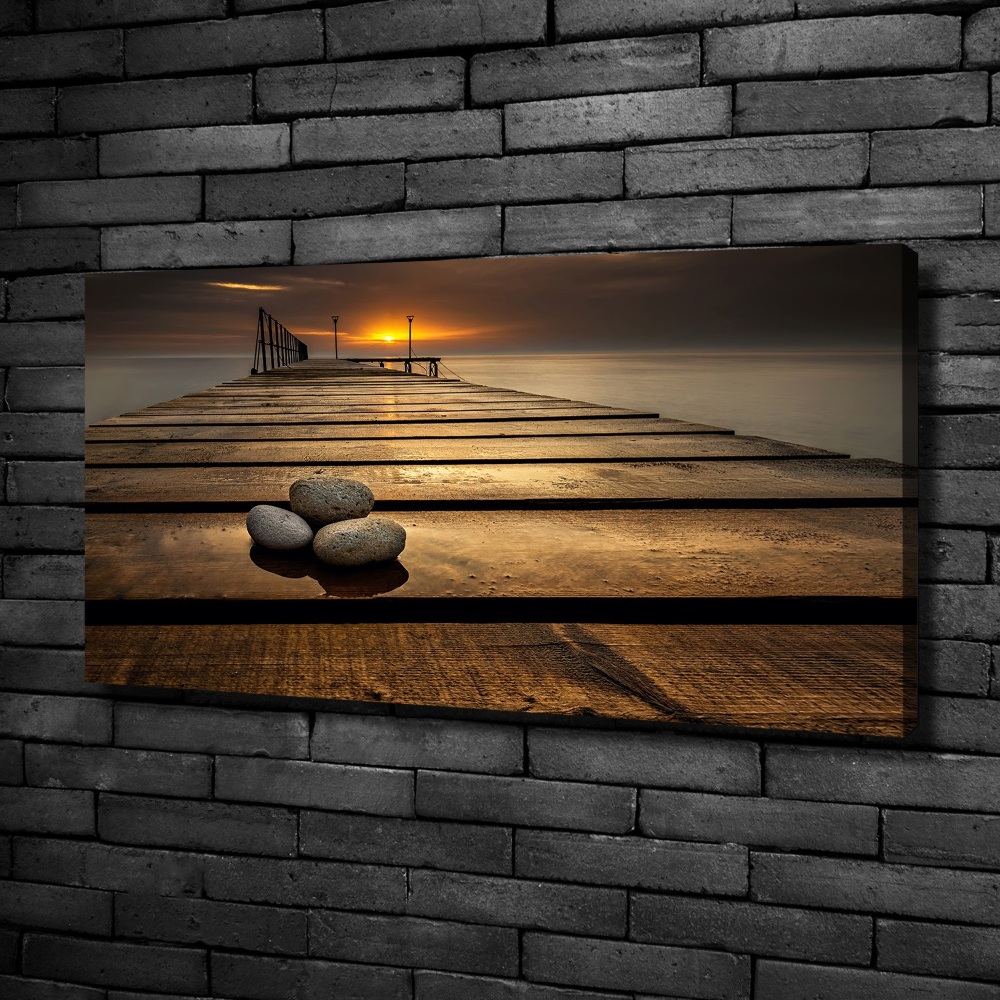 Canvas wall art Wooden pier