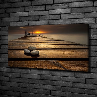 Canvas wall art Wooden pier