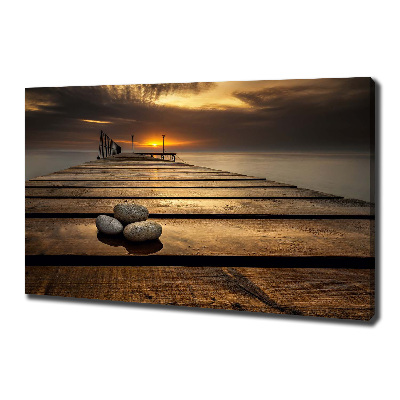 Canvas wall art Wooden pier