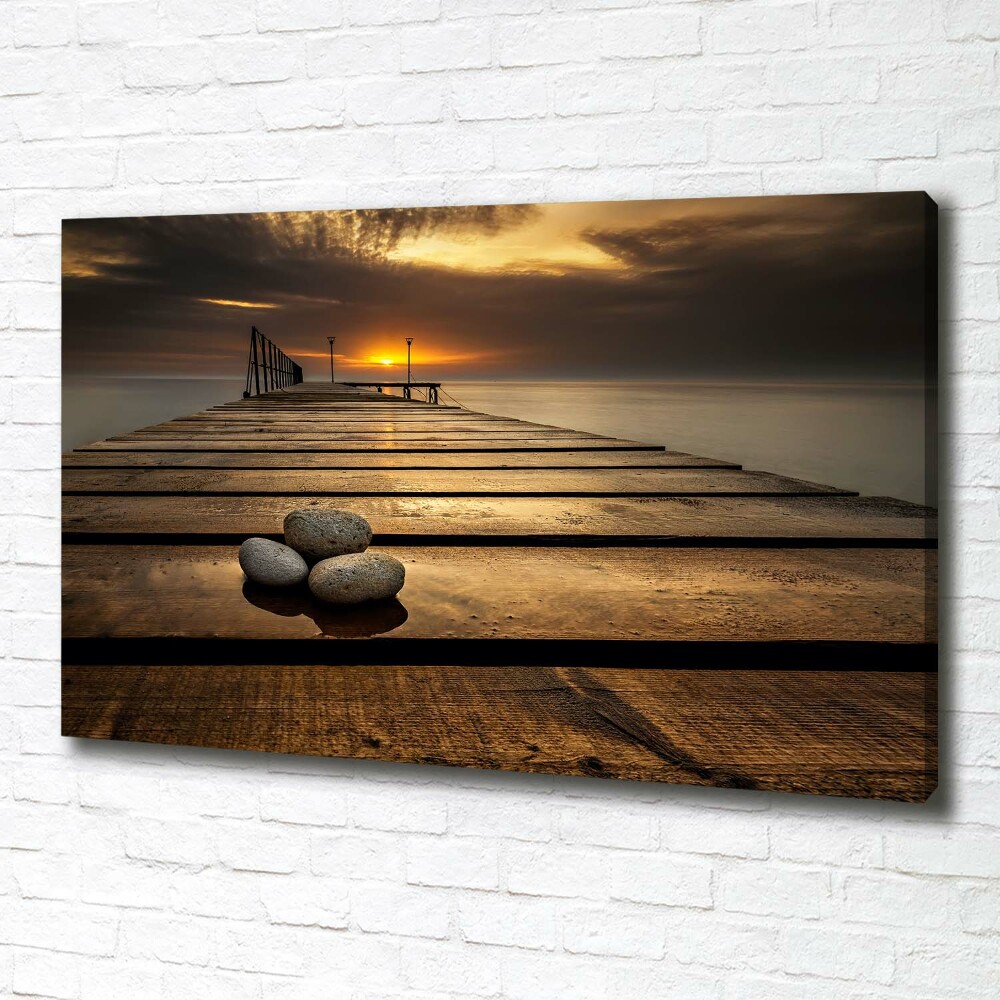 Canvas wall art Wooden pier