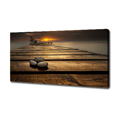 Canvas wall art Wooden pier