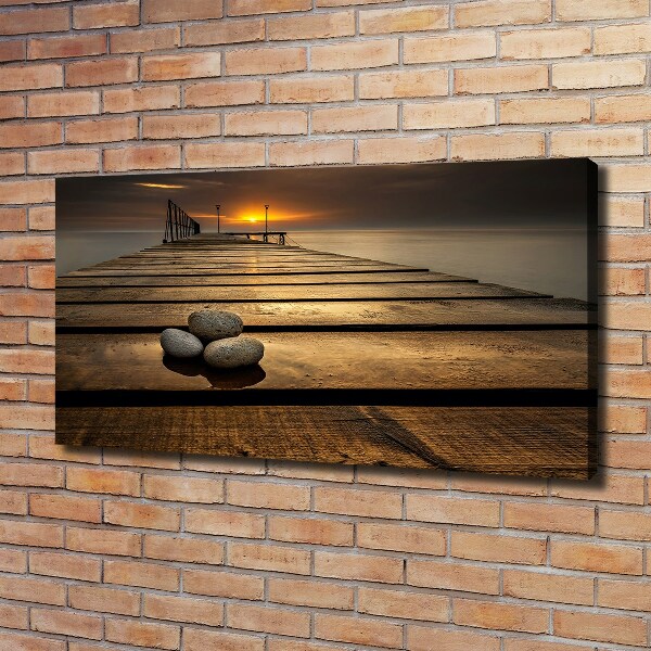 Canvas wall art Wooden pier