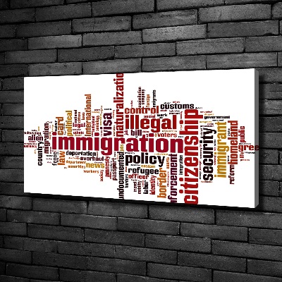 Canvas wall art Immigration