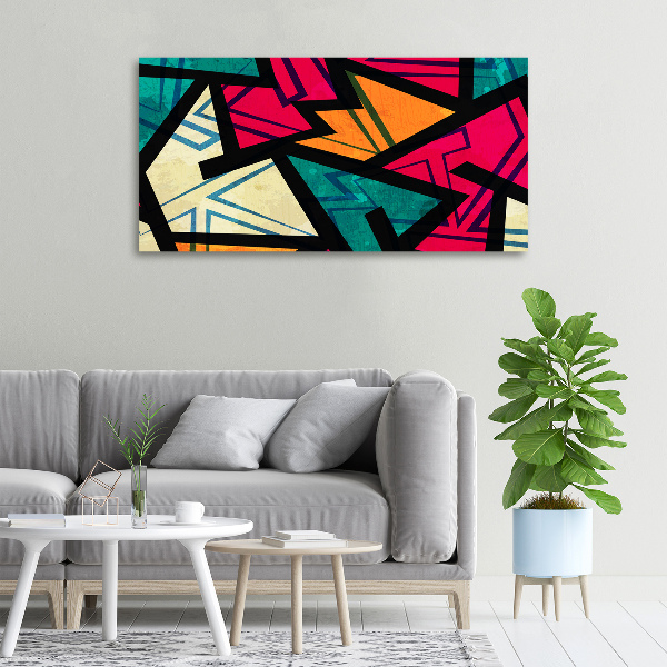 Canvas wall art Geometric background