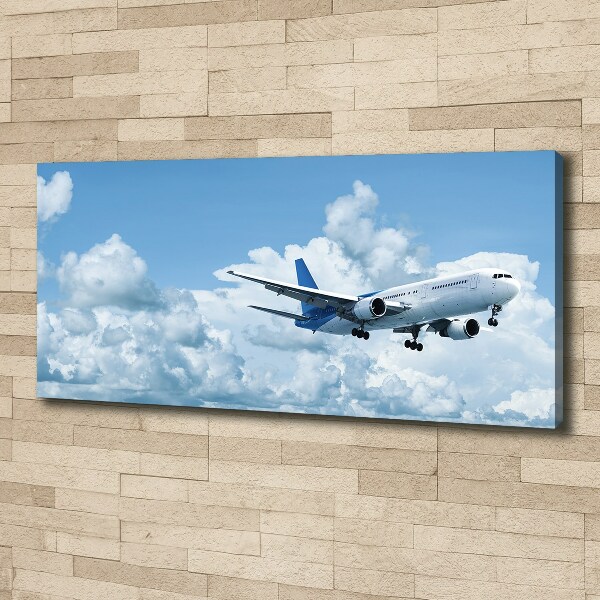 Canvas wall art Plane in the sky